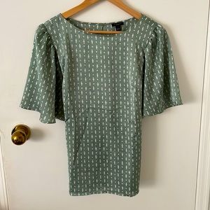 Sage green top by Ann Taylor